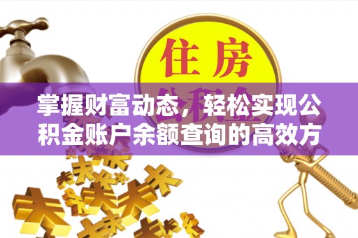 陆丰掌握财富动态，轻松实现公积金账户余额查询的高效方法