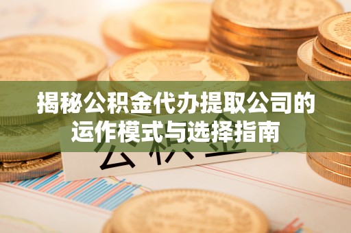 陆丰揭秘公积金代办提取公司的运作模式与选择指南