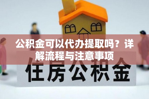 陆丰公积金可以代办提取吗？详解流程与注意事项