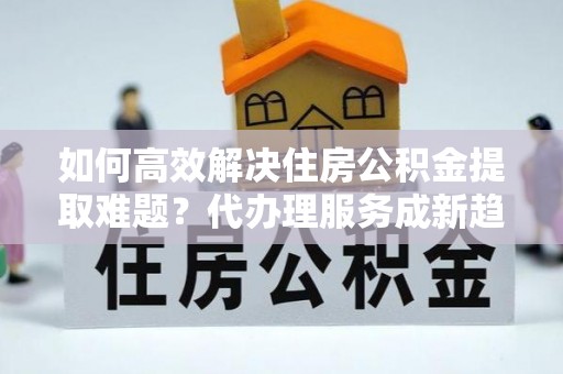 陆丰如何高效解决住房公积金提取难题？代办理服务成新趋势