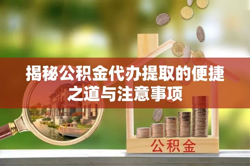 陆丰揭秘公积金代办提取的便捷之道与注意事项
