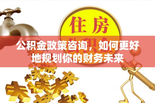 陆丰公积金政策咨询，如何更好地规划你的财务未来