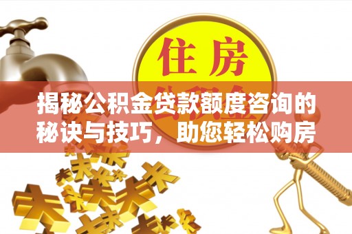 陆丰揭秘公积金贷款额度咨询的秘诀与技巧，助您轻松购房！