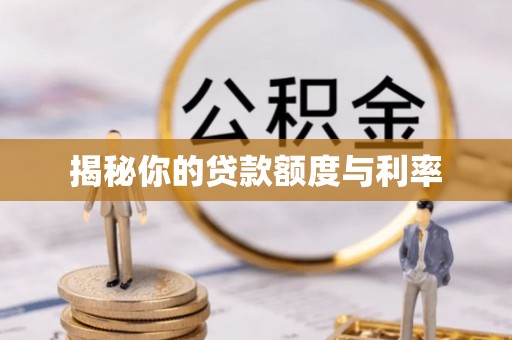 陆丰揭秘你的贷款额度与利率