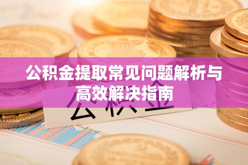 陆丰公积金提取常见问题解析与高效解决指南