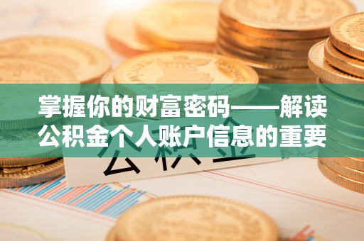 陆丰掌握你的财富密码——解读公积金个人账户信息的重要性