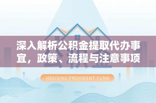 陆丰深入解析公积金提取代办事宜，政策、流程与注意事项全攻略
