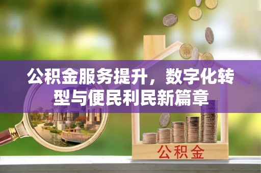 陆丰公积金服务提升，数字化转型与便民利民新篇章