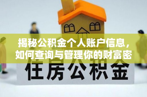 陆丰揭秘公积金个人账户信息，如何查询与管理你的财富密码
