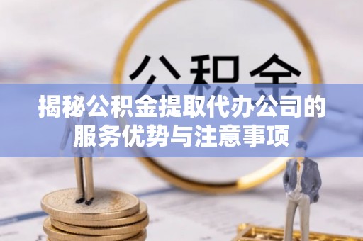 陆丰揭秘公积金提取代办公司的服务优势与注意事项