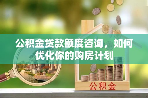 陆丰公积金贷款额度咨询，如何优化你的购房计划