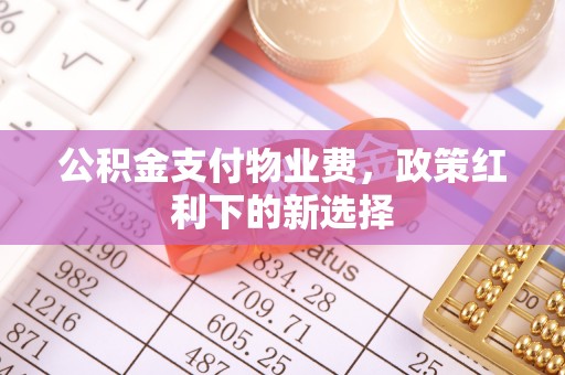 陆丰公积金支付物业费，政策红利下的新选择