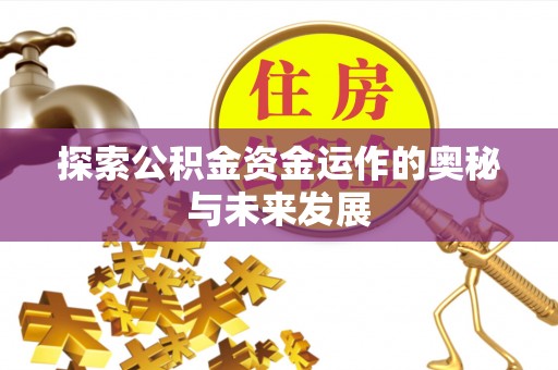 陆丰探索公积金资金运作的奥秘与未来发展