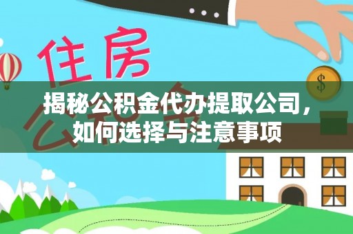 陆丰揭秘公积金代办提取公司，如何选择与注意事项