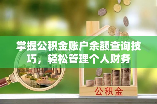 陆丰掌握公积金账户余额查询技巧，轻松管理个人财务