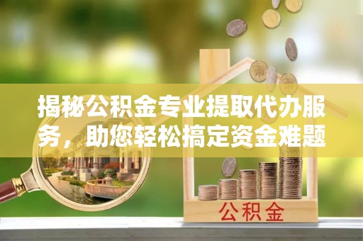 陆丰揭秘公积金专业提取代办服务，助您轻松搞定资金难题