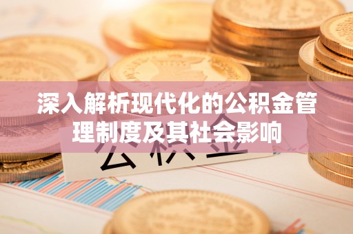 陆丰深入解析现代化的公积金管理制度及其社会影响