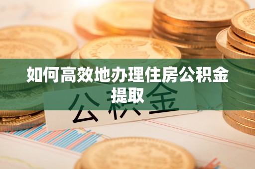 陆丰如何高效地办理住房公积金提取